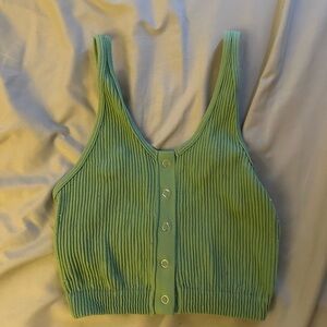 Aerie green bralette crop top